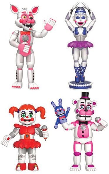 Five Nights at Freddy's Akční Figures 4-Pack Sister Location 5 cm Funko