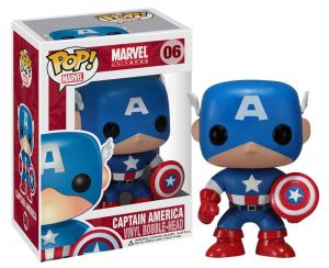 Marvel Comics POP! vinylová Bobble-Head Captain America 10 cm Funko