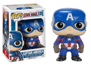 Captain America Civil War POP! Vinyl Bobble-Head Captain America 10 cm Funko