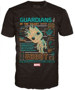 Guardians of the Galaxy POP! Tees Tričko Groot Line-Up Velikost XL Funko