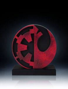 Star Wars Bookends Imperial/Rebel Logo 15 cm Gentle Giant
