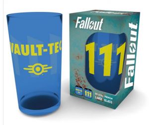Fallout Premium Skleněná Pinta Glass Vault 111 GB eye