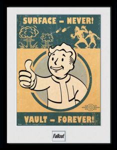 Fallout Zarámovaný Plakát Vault Forever 45 x 34 cm GYE