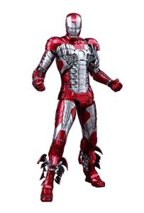 Iron Man 2 Movie Masterpiece Kov. Akční Figure 1/6 Iron Man Mark V 32 cm Hot Toys