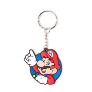 Nintendo Gumový Keychain Mario, Its Me! 6 cm Difuzed