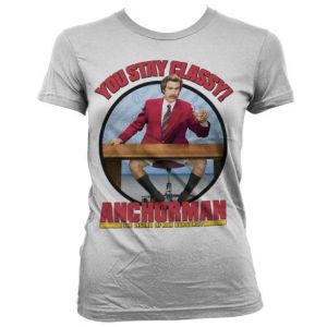 Anchorman stylové dámské tričko s potiskem You Stay Classy | L, M, S, XL, XXL