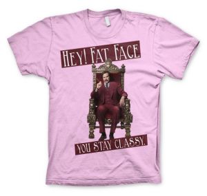 Anchorman stylové pánské tričko s potiskem Hey! Fat Face You Stay Classy | L, M, S, XL, XXL