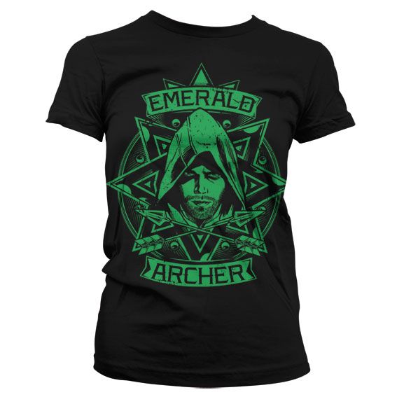 Arrow módní dámské tričko s potiskem Emerald Archer