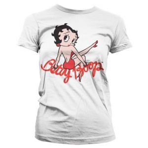 Betty Boop módní bílé dámské tričko Classic Pose | L, M, S, XL, XXL