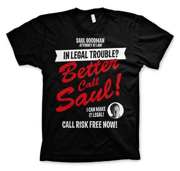 Breaking Bad stylové tričko s potiskem In Legal Trouble