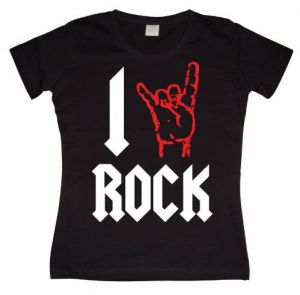 Dámské triko s humorným potiskem I Love To Rock | S