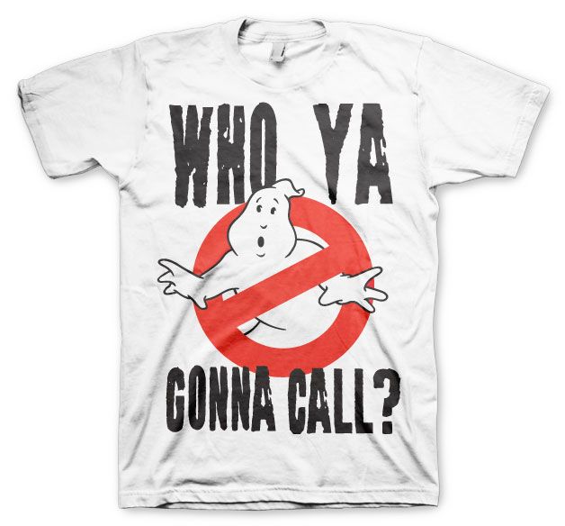 Ghostbusters stylové pánské tričko s potiskem Who Ya Gonna Call?