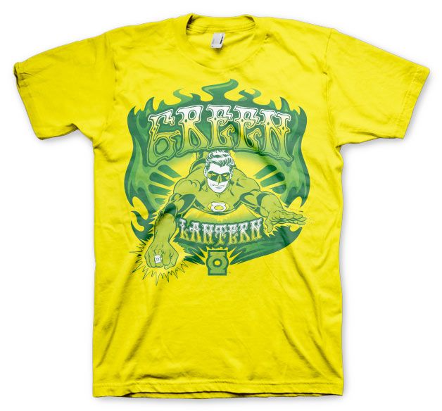 Green Lantern stylové pánské tričko s potiskem Green Fire