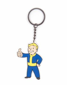 Fallout 4 Gumový Keychain Vault Boy Approves Difuzed