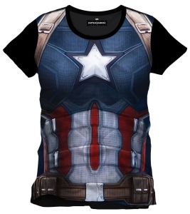 Captain America Civil War Sublimation Tričko Kšiltovka Chest Velikost S Cotton Division