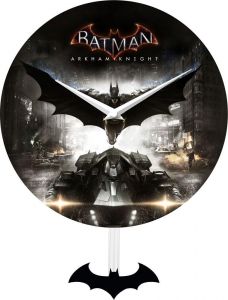 Batman Arkham Knight Nástěnná Hodiny Swinging Bat Icon NJ Croce
