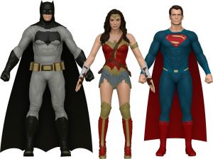 Batman v Superman Ohebná Figures 3-Pack 14 cm NJ Croce