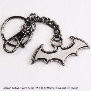 Batman Metal Key Ring Black Logo Noble Collection