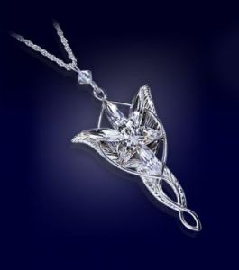 Lord of the Rings Přívěsek Arwen´s Evenstar (silver plated) Noble Collection