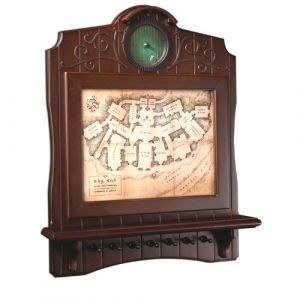The Hobbit Bag End Map Plaque Key Holder Noble Collection
