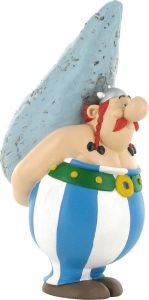 Asterix Figure Obelix with Menhir 12 cm Plastoy