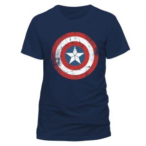 Captain America Tričko Shield Logo Distressed Velikost L CID