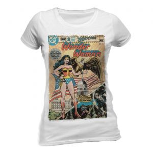 DC Comics Dámské Tričko Wonder Woman Justice League Vintage Comic Velikost S CID