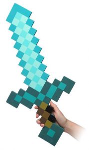 Minecraft Foam Replika 1/1 Diamond Sword 65 cm ThinkGeek