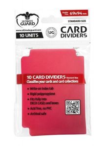 Ultimate Guard Card Dividers Standard Velikost Red (10)