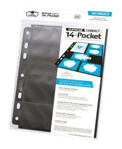 Ultimate Guard 14-Pocket Compact Pages Standard Velikost & Mini American Black (10)