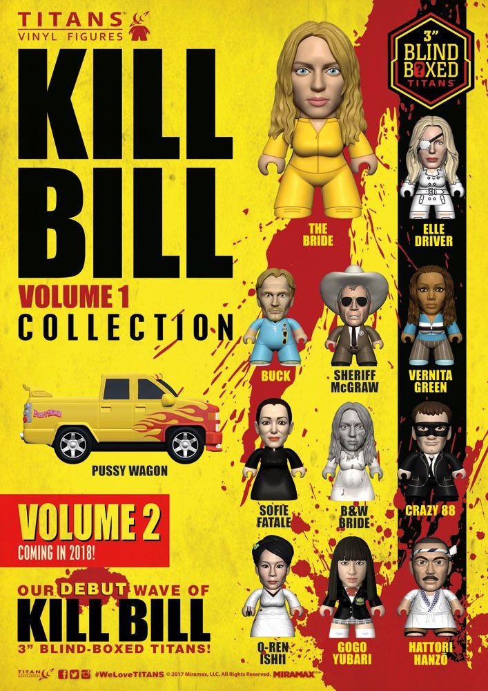 Kill Bill Trading Figure Volume 1 Kolekce Titans Display 8 cm (18) Titan Merchandise