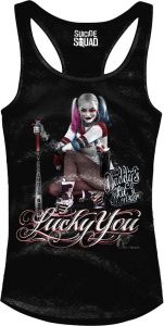 Suicide Squad Girlie Tank Top Daddy's Lil Monster Velikost M CODI
