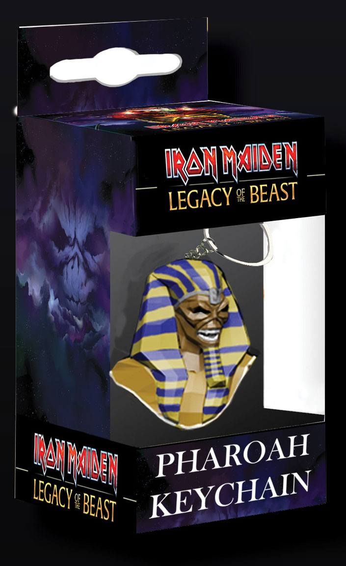 Iron Maiden Legacy of the Beast PVC Keychain Pharaoh Head 8 cm Incendium