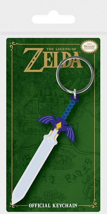 Legend of Zelda Gumový Keychain Master Sword 6 cm Pyramid International