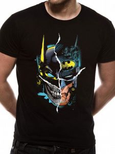 Batman Tričko Gotham Face Velikost L