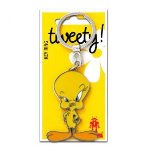 Looney Tunes Metal Keychain Tweety