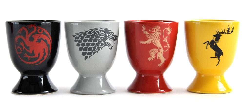 Game of Thrones Egg Cup 4 Pack All Sigils Half Moon Bay