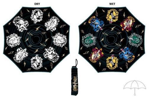 Harry Potter Rain Reactive Color Changing Umbrella Crests Bioworld