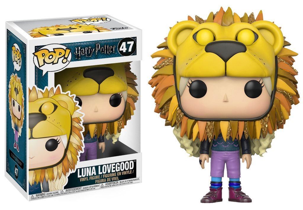 Harry Potter POP! Movies Vinyl Figure Luna Lovegood with Lion Head 9 cm Funko
