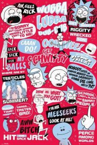 Rick and Morty Plakát Pack Quotes 61 x 91 cm