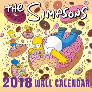 Simpsonovi Kalendář 2018 Anglická Verze