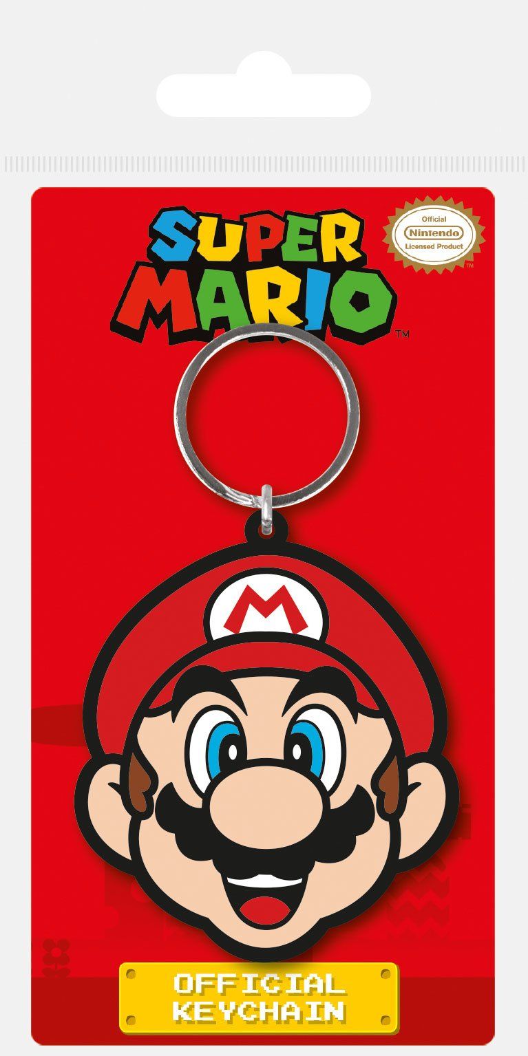 Super Mario Gumový Keychain Mario 6 cm Pyramid International