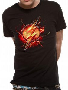 Justice League Movie Tričko Flash Symbol Velikost S