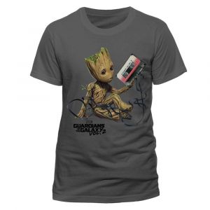 Guardians of the Galaxy 2 Tričko Groot & Tape Charcoal Velikost L
