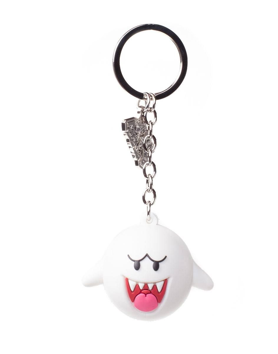 Nintendo Gumový Keychain Boo 7 cm Difuzed