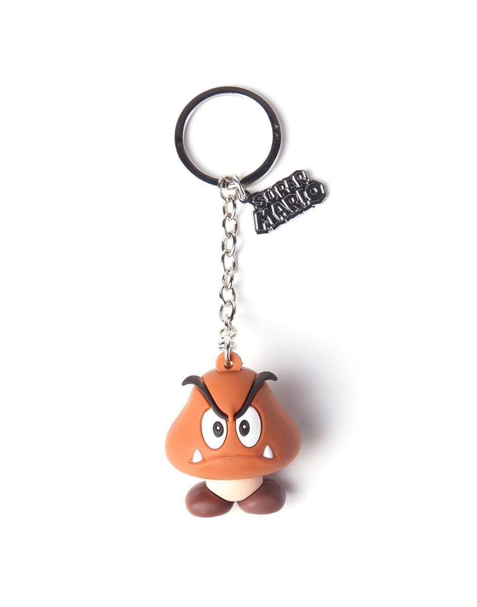 Nintendo Gumový Keychain Goomba 7 cm Difuzed