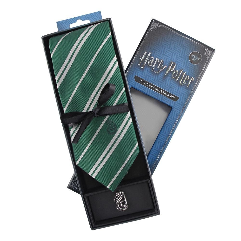 Harry Potter Tie & Metal Pin Deluxe Box Zmijozel Cinereplicas
