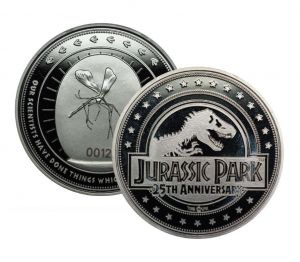 Jurassic Park Collectable Coin 25th Anniversary (silver plated)