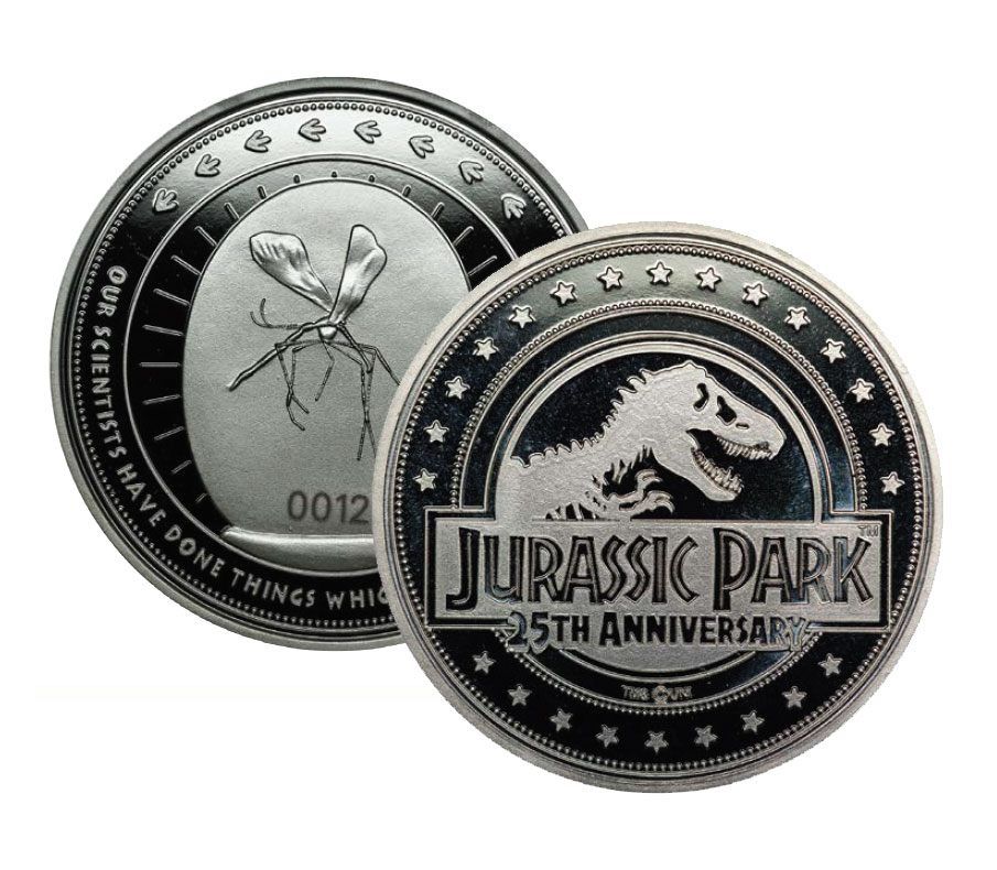 Jurassic Park Collectable Coin 25th Anniversary (silver plated) Iron Gut Publishing