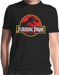 Jurassic Park Tričko Classic Logo Velikost XL Indiego
